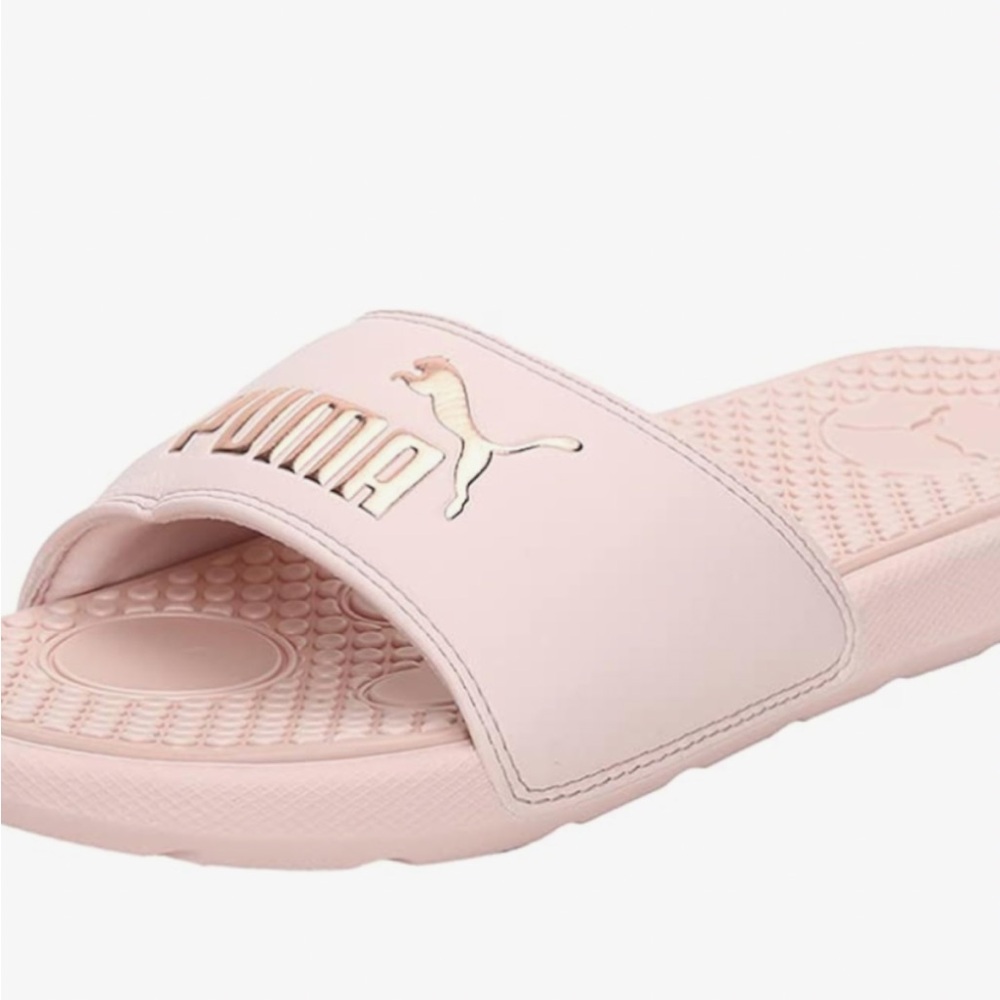 PUMA Women's Soft Pink Slide Sandals Size 9 - Picture 4 of 5